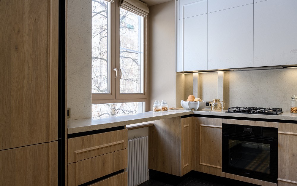 Кухня для ТВ-проекта «Квартирный Вопрос» в духе Стокгольма