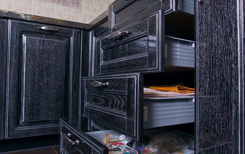 Кухня Виконт чёрный