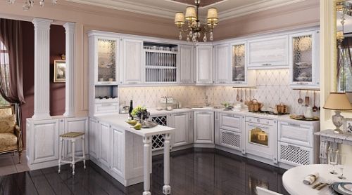 Кухни квадратом