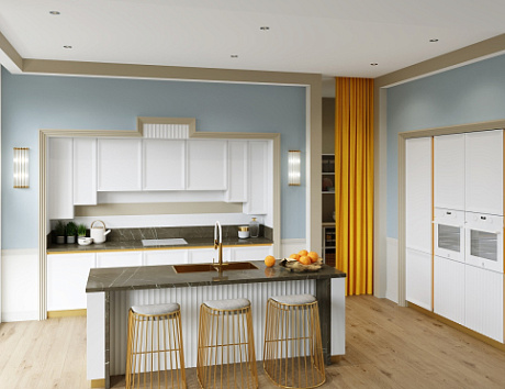 Белая кухня в Анапе