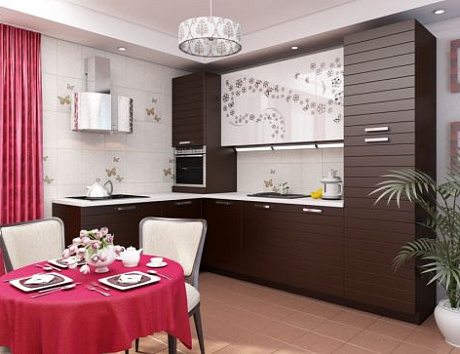 Бюджетная кухня площадью 6 кв.м