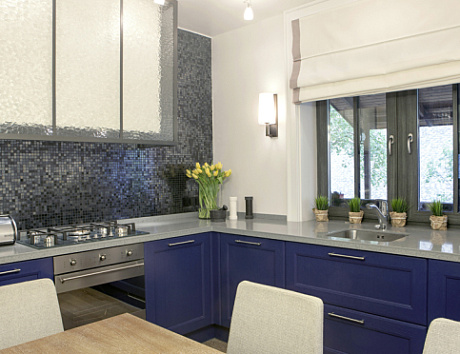 Синяя кухня в Твери