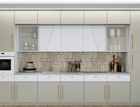 Бежевая кухня в Нальчике