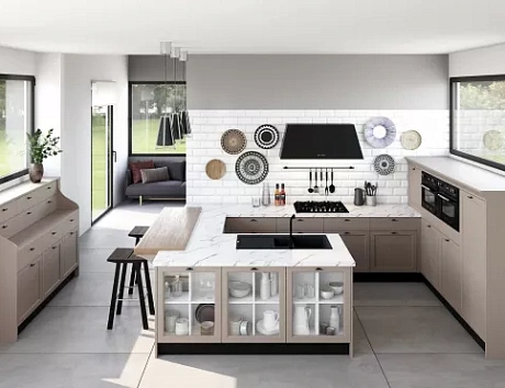 Бежевая кухня в Нальчике