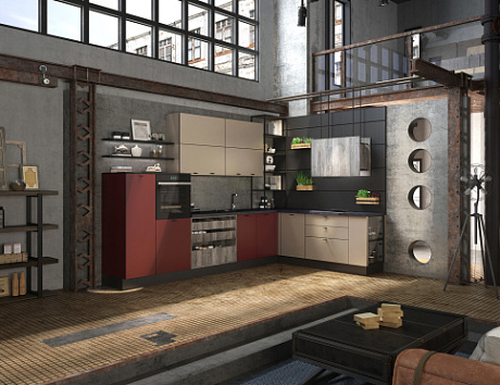 Красная кухня в Южно-Сахалинске