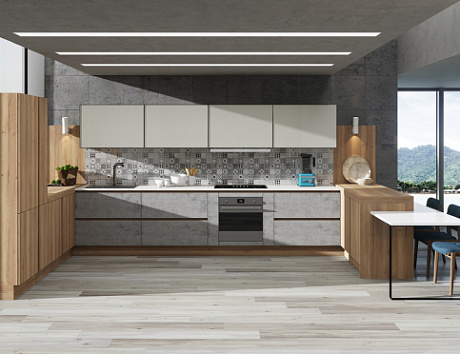 Коричневая кухня в Клину