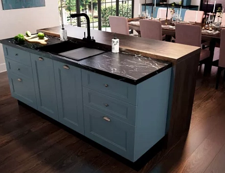 Синяя кухня в Казани