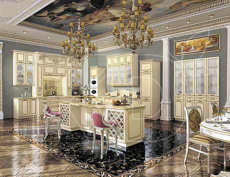 Яркая кухня классика