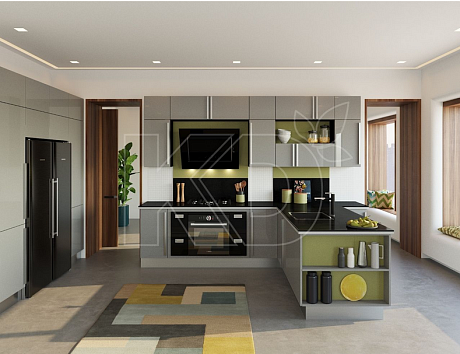 Современные угловые кухни