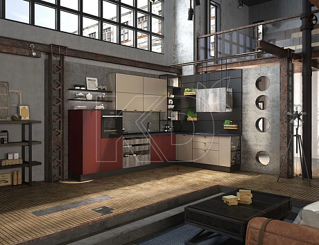 Угловая кухня в стиле модерн