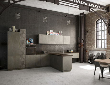 Серая кухня в Нижнем Новгороде