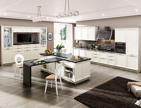 Белая кухня современная классика