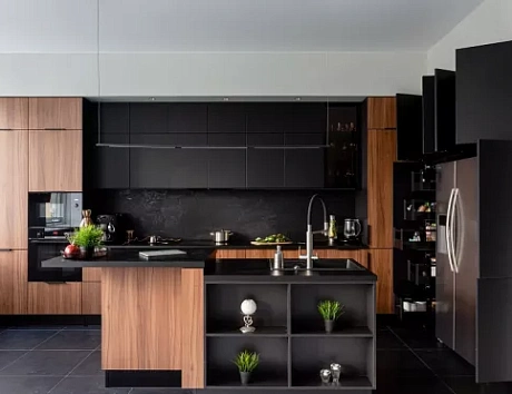 Темная кухня в Ростове-на-Дону