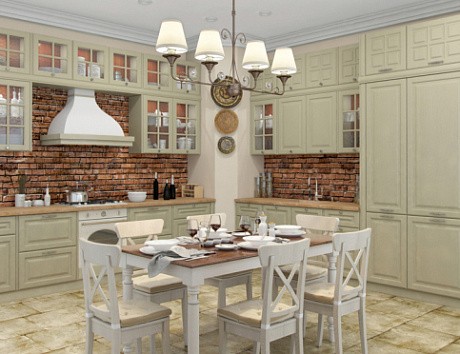 Бежевая кухня в Нальчике