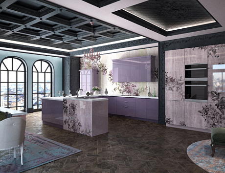 кухню в темных тонах