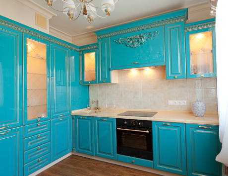 Синяя кухня в Тольятти
