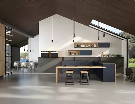 Синяя кухня в Твери