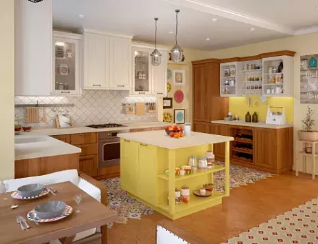 Желтая кухня в Воронеже