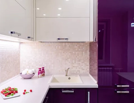 Фиолетовая кухня во Владивостоке