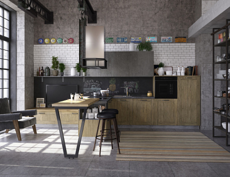 Темная кухня в Ростове-на-Дону